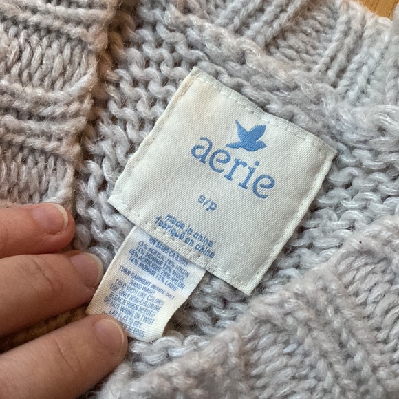 Aerie off-white/grayish Sweater - Small - Picture 2 of 2